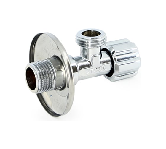 Вентиль для подключения бачков/смесителей Uni-Fitt НН 1/2", хром 185A2000 1