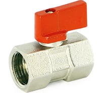 Шаровой кран Uni-Fitt мини, ВВ 1/2", флажок, красный, металл 120N2000