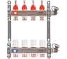 Коллекторная группа Uni-Fitt 1'х3/4' 12 выходов с расходомерами и термостатическими вентилями, нерж. сталь 450I4312.R
