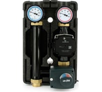 Насосно-смесительная группа Uni-Fitt DN25, с трехходовым клапаном и сервоприводом, Grundfos UPM3 HYBRID 25-70 493H2500