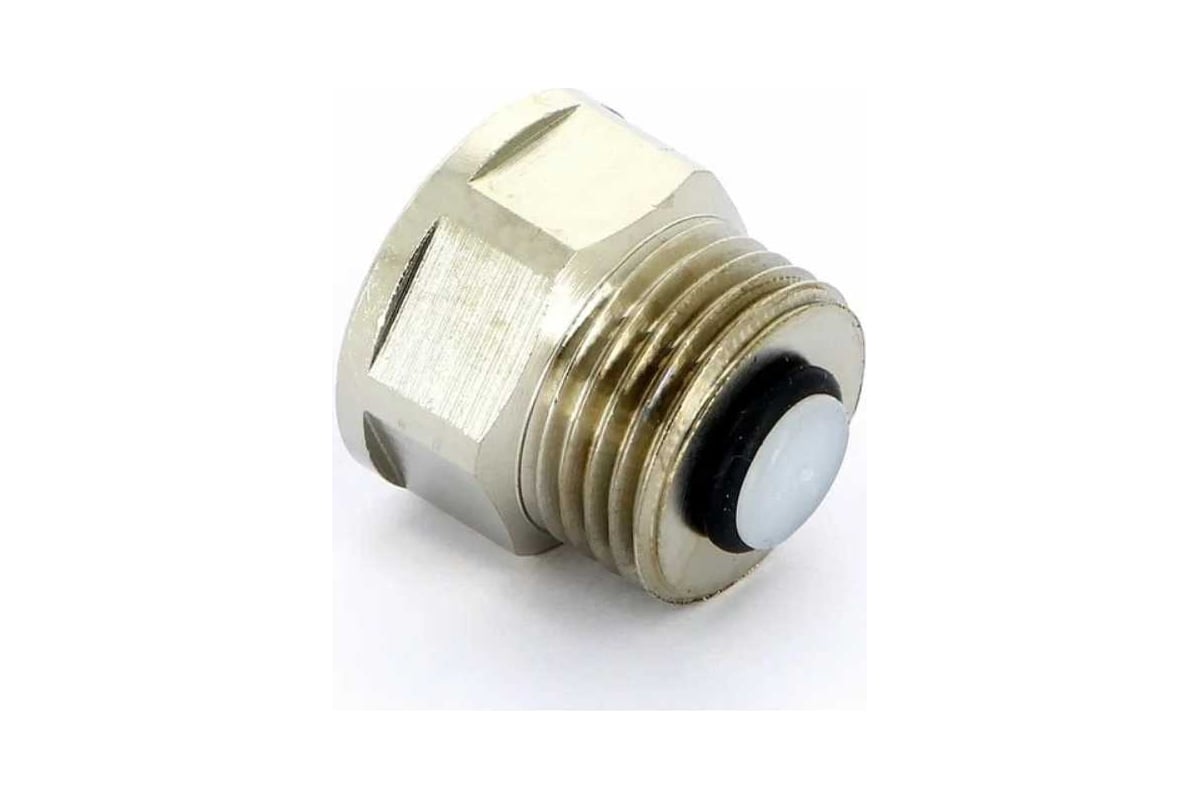 Отсечной клапан для воздухоотводчика Uni-Fitt 1/2"x1/2" никелированный ...