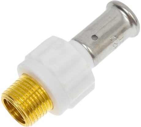 Муфта HENCO НР, ПВДФ пресс , белая, 16x1/2" 17PKW-1604