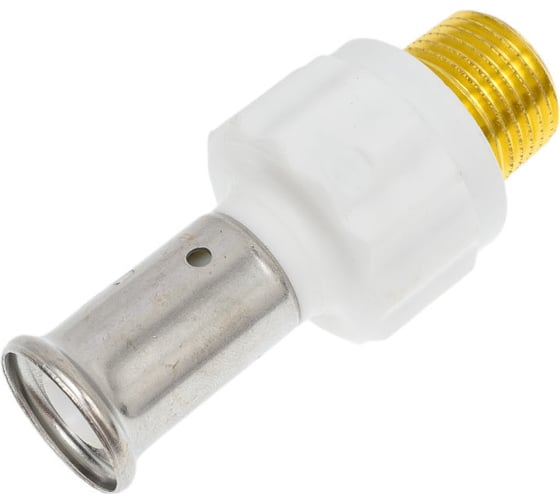 Муфта HENCO НР, ПВДФ пресс , белая, 16x1/2" 17PKW-1604