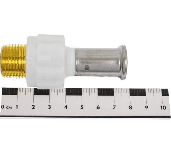 Муфта HENCO НР, ПВДФ пресс , белая, 16x1/2" 17PKW-1604