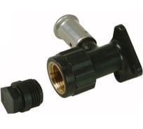 Водорозетка HENCO BP04 ВР, с черной заглушкой, ПВДФ пресс, 20x1/2", 56 мм 2PK-2004BP