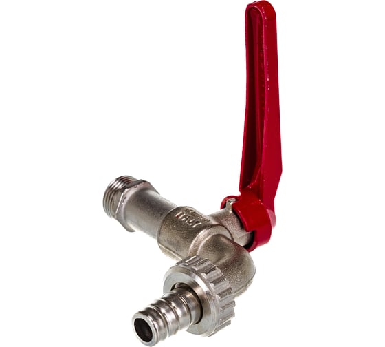 Садовый шаровой кран Uni-Fitt Н 1/2', со штуцером, ручка 106L2000