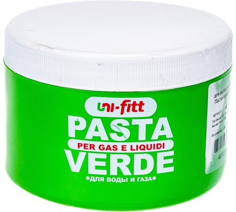 Паста-герметик Uni-Fitt зеленая, для льна, 460 г 693L1460
