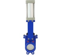 Задвижка шиберная двусторонняя Benarmo Ду125 Ру16 NBR пневмопривод, чугун, межфланцевое присоединение 107-9997