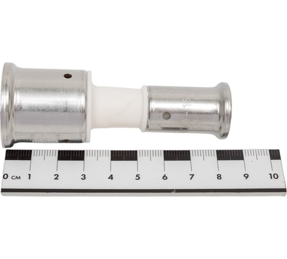 Переходная муфта HENCO ПВДФ пресс, белая, 26x16 16PKW-2616