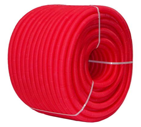 Гофра Uni-Fitt 28 мм, красная для труб 20 мм, 50 м 583R2805