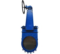 Задвижка шиберная двусторонняя Benarmo Ду900 Ру6 NBR, чугун, с редуктором под электропривод, межфланцевое присоединение 107-8586