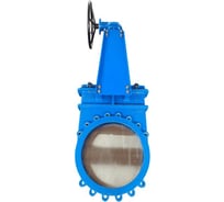 Задвижка шиберная двусторонняя Benarmo Ду700 Ру5 NBR, чугун, с редуктором под электропривод, межфланцевое присоединение 107-8967