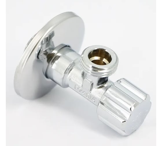 Вентиль Uni-Fitt  НН 1/2" х 3/4" для подкл. стиральных машин, хром 187A2300