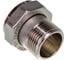 Соединение с накидной гайкой Uni-Fitt НВ 1"x1 1/4", с плоской прокладкой, никелированное 624N4500 2