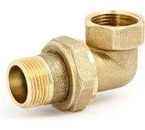 Разъемное соединение Uni-Fitt НВ 1/2", угловое, с прокладкой O-RING, латунь 651G2000