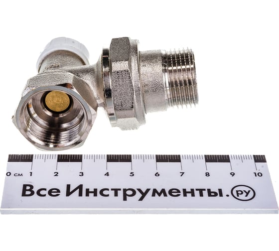 Обратный вентиль Uni-Fitt угловой, НВ 3/4" никелированный, с разъёмным соединением 175N3000