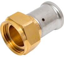 Муфта HENCO накидная гайка, плоское уплотнение, латунь пресс, 26x1" 26P-26Z06