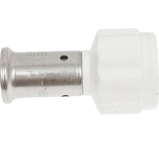Муфта HENCO ВР, ПВДФ пресс, белая, 16x1/2" 18PKW-1604
