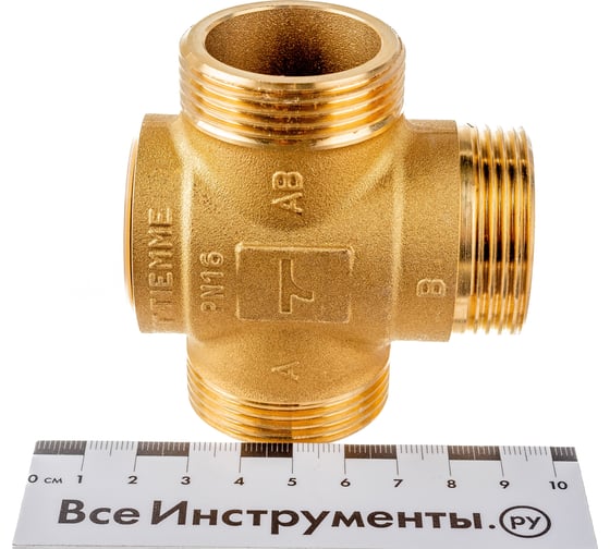 Термостатический трёхходовой клапан Uni-Fitt Н 1 1/4" разделительный 355G1500