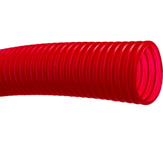 Гофра Uni-Fitt 25 мм, красная, для труб 16 мм, 100 м 583R2510