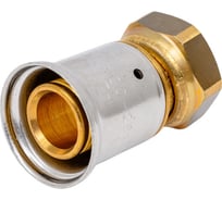 Муфта HENCO накидная гайка, плоское уплотнение, латунь пресс, 20x3/4" 26P-20Z05