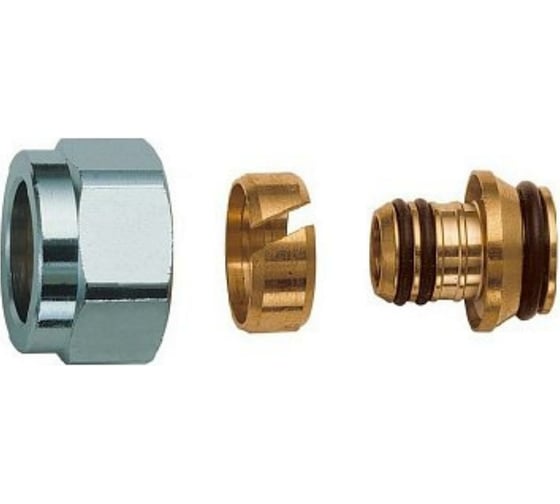 Соединитель Uni-Fitt обжим-В 16(2.2)х3/4"EK, для полиэтиленовых труб 682N1634