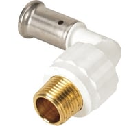 Угольник HENCO 90 градусов, НР, ПВДФ пресс, белый, 26x3/4" 5PKW-2605