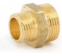 Редукционный ниппель Uni-Fitt 1 1/2" х 1", латунный 600G6400