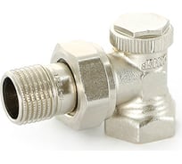 Обратный вентиль Uni-Fitt угловой, НВ 1/2" никелированный, с разъемным соединением THERMO 178N2000