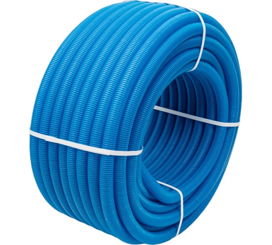 Гофра Uni-Fitt 25 мм, синяя, для труб 16 мм, 50 м 583B2505