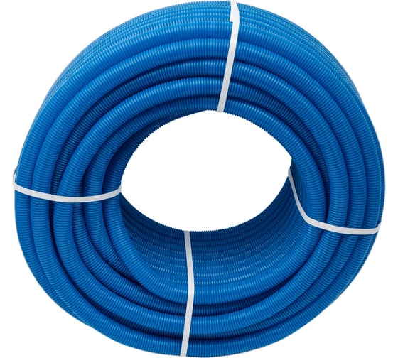 Гофра Uni-Fitt 25 мм, синяя, для труб 16 мм, 50 м 583B2505