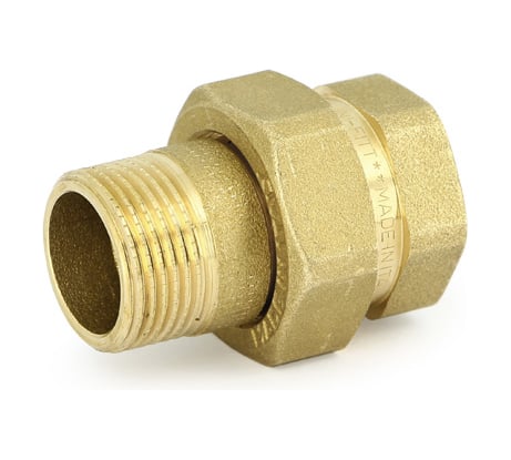 Разъемное соединение Uni-Fitt НВ 1/2", прямое, с прокладкой O-RING, латунь 650G2000