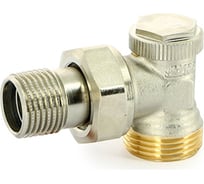 Обратный вентиль Uni-Fitt угловой, НН 1/2" х 3/4"EK, никелированный, с разъёмным соединением THERMO 179N2300