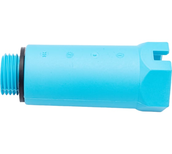 Монтажная заглушка Uni-Fitt Н 1/2", с прокладкой, синяя 608B2000