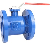 Шаровой кран Benarmo чуг Ду80 Ру16 фл полнопроходной, под электропривод с рукояткой 109-0028