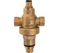 Редуктор давления Uni-Fitt мембранный, 1/2" В 1-6 бар PN25 под радиальный манометр 1/4" 206G2140