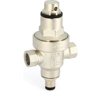 Редуктор давления Uni-Fitt мембранный 1/2" В. 1-6 бар PN25 под радиальный манометр 1/4", никелированный 206N2140