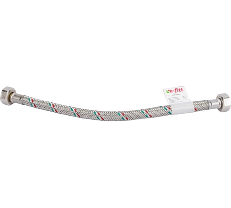 Подводка гибкая ВВ (1/2"; 30 см; DN 8; оплётка из нерж. стали) Uni-Fitt 500S2003