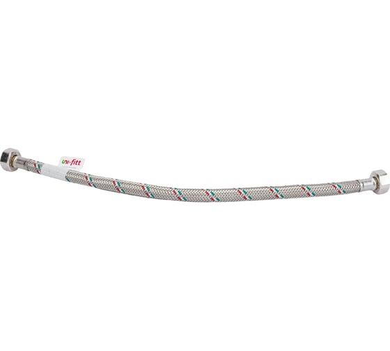 Подводка гибкая ВВ (1/2"; 40 см; DN 8; оплётка из нерж. стали) Uni-Fitt 500S2004