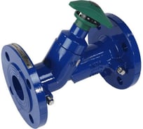 Клапан балансировочный Benarmo чугун, Ду40, Ру16, фланцевый, Kvs34.8, с ниппелями 022-6985