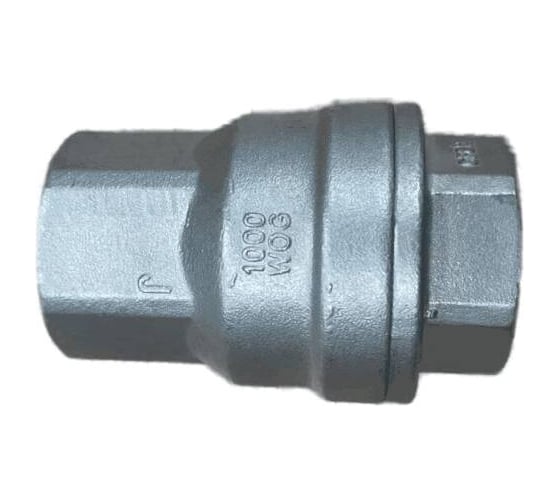 Клапан обратный Benarmo нержавеющая сталь, пружинный, Ду40, Ру40, м/м, диск - нержавеющая сталь 019-2769