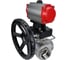 Шаровой кран DN.ru RP.SS316.200.MM.025 ISO L-тип Ду25 Ру63 пневмопривод, дублёр D160-08310 6