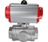 Шаровой кран DN.ru RP.SS316.200.MM L-тип Ду50 Ру63, пневмопривод DA-065 D160-08073 4