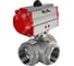 Шаровой кран DN.ru RP.SS316.200.MM L-тип Ду50 Ру63, пневмопривод SA-083 D160-08133 7