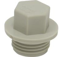 Заглушка TEBO PPR 20x1/2 НР серый 031093202