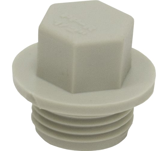 Заглушка TEBO PPR 20x1/2 НР серый 031093202