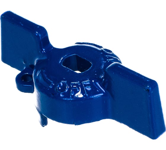 Ручка бабочка для крана Uni-Fitt  размером 1/2", синего цвета 129T2100 1