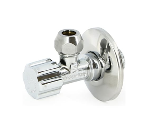 Вентиль Uni-Fitt  Н-обж 1/2" х 10 мм 3/8", для подключения бачков/смесителей, хром 186A2500