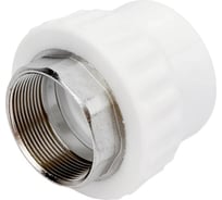 Муфта комбинированная прямая 110 мм с внутренней резьбой 4" (ПП + латунь, до +95 °C) — для соединения пластиковых и металлических труб в системах водоснабжения и отопления Millennium 3M22-nfo-110406