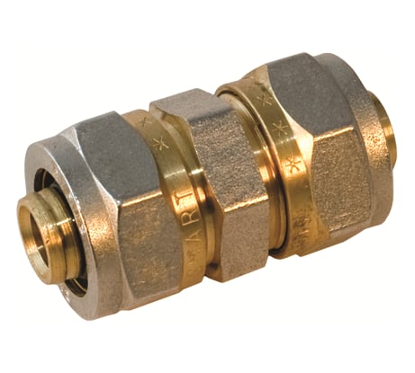 Муфта обжимная Millennium прямая 20×20 мм для металлопластиковых труб — MMS2020